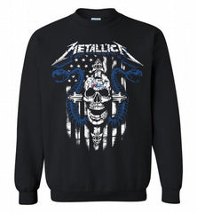 Metallica Philadelphia 76ers Logo Crewneck Sweatshirt - zezetee Metallica Philadelphia 76ers Logo Crewneck Sweatshirt - zezetee