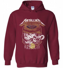 Metallica Skull Snake New Orleans Pelicans Hoodie - zezetee Metallica Skull Snake New Orleans Pelicans Hoodie - zezetee