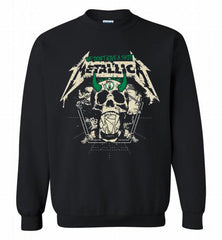 Metallica We Don't Give A Shit Boston Celtics Crewneck Sweatshirt - zezetee Metallica We Don't Give A Shit Boston Celtics Crewneck Sweatshirt - zezetee
