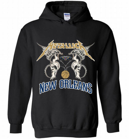 Metallica New Orleans Pelicans Logo Hoodie - zezetee Metallica New Orleans Pelicans Logo Hoodie - zezetee
