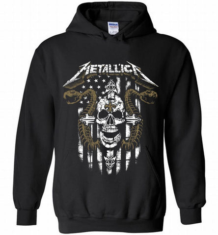 Metallica Snake Skull New Orleans Saints Logo Hoodie - zezetee Metallica Snake Skull New Orleans Saints Logo Hoodie - zezetee