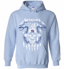 Metallica Snake Skull New York Giants Logo Hoodie - zezetee Metallica Snake Skull New York Giants Logo Hoodie - zezetee