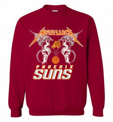Metallica Phoenix Sun Logo Crewneck Sweatshirt - zezetee Metallica Phoenix Sun Logo Crewneck Sweatshirt - zezetee