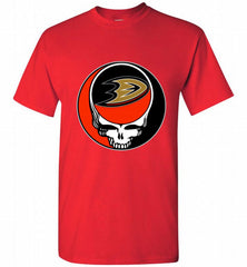 NHL TEAM ANAHEIM DUCKS X GRATEFUL DEAD LOGO BAND Shirt - zezetee NHL TEAM ANAHEIM DUCKS X GRATEFUL DEAD LOGO BAND Shirt - zezetee