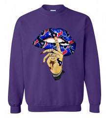 NFL Texans Lip Shut The Fuck Up Crewneck Sweatshirt - zezetee NFL Texans Lip Shut The Fuck Up Crewneck Sweatshirt - zezetee