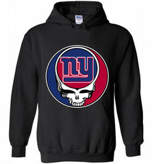 New York Giants Grateful Dead Logo Band Hoodie - zezetee New York Giants Grateful Dead Logo Band Hoodie - zezetee