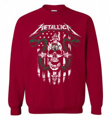 Metallica Boston Celtics Logo Crewneck Sweatshirt - zezetee Metallica Boston Celtics Logo Crewneck Sweatshirt - zezetee