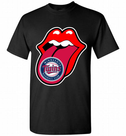 Minnesota Twins  x The Rolling Stones Logo Shirt - zezetee Minnesota Twins  x The Rolling Stones Logo Shirt - zezetee
