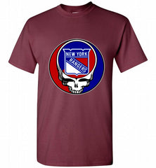 NHL TEAM NEW YORK RANGERS X GRATEFUL DEAD LOGO BAND Shirt - zezetee NHL TEAM NEW YORK RANGERS X GRATEFUL DEAD LOGO BAND Shirt - zezetee
