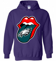 Philadelphia Eagles  x The Rolling Stones Logo Hoodie - zezetee Philadelphia Eagles  x The Rolling Stones Logo Hoodie - zezetee