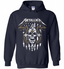 Metallica Snake Skull New Orleans Saints Logo Hoodie - zezetee Metallica Snake Skull New Orleans Saints Logo Hoodie - zezetee