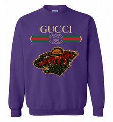 Gucci Minnesota Wild Logo Crewneck Sweatshirt - zezetee Gucci Minnesota Wild Logo Crewneck Sweatshirt - zezetee