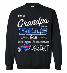 I'M A Grandpa And A Buffalo Bills Pretty Much Perfect Crewneck Sweatshirt - zezetee I'M A Grandpa And A Buffalo Bills Pretty Much Perfect Crewneck Sweatshirt - zezetee