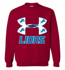 Under Armour Detroit Lions Crewneck Sweatshirt - zezetee Under Armour Detroit Lions Crewneck Sweatshirt - zezetee