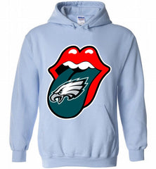 Philadelphia Eagles  x The Rolling Stones Logo Hoodie - zezetee Philadelphia Eagles  x The Rolling Stones Logo Hoodie - zezetee