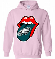 Philadelphia Eagles  x The Rolling Stones Logo Hoodie - zezetee Philadelphia Eagles  x The Rolling Stones Logo Hoodie - zezetee