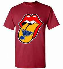 St Louis Blues  x The Rolling Stones Logo Shirt - zezetee St Louis Blues  x The Rolling Stones Logo Shirt - zezetee