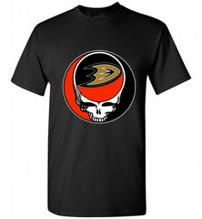 NHL TEAM ANAHEIM DUCKS X GRATEFUL DEAD LOGO BAND Shirt - zezetee NHL TEAM ANAHEIM DUCKS X GRATEFUL DEAD LOGO BAND Shirt - zezetee