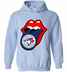Toronto Blue Jays  x The Rolling Stones Logo Hoodie - zezetee Toronto Blue Jays  x The Rolling Stones Logo Hoodie - zezetee