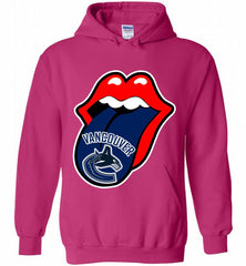 Vancouver Canucks  x The Rolling Stones Logo Hoodie - zezetee Vancouver Canucks  x The Rolling Stones Logo Hoodie - zezetee