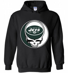 New York Jets Grateful Dead Logo Band Hoodie - zezetee New York Jets Grateful Dead Logo Band Hoodie - zezetee