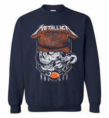Metallica Skull Snake Chicago Bears Crewneck Sweatshirt - zezetee Metallica Skull Snake Chicago Bears Crewneck Sweatshirt - zezetee