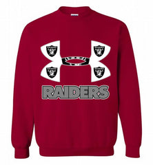 Under Armour Oakland Raiders Crewneck Sweatshirt - zezetee Under Armour Oakland Raiders Crewneck Sweatshirt - zezetee