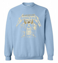 Metallica We Don't Give A Shit Anaheim Ducks Crewneck Sweatshirt - zezetee Metallica We Don't Give A Shit Anaheim Ducks Crewneck Sweatshirt - zezetee