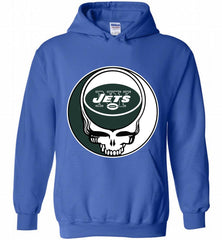New York Jets Grateful Dead Logo Band Hoodie - zezetee New York Jets Grateful Dead Logo Band Hoodie - zezetee