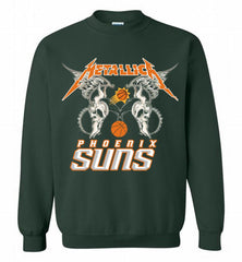 Metallica Phoenix Sun Logo Crewneck Sweatshirt - zezetee Metallica Phoenix Sun Logo Crewneck Sweatshirt - zezetee