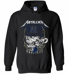 Metallica Skull New York Yankees Logo Hoodie - zezetee Metallica Skull New York Yankees Logo Hoodie - zezetee