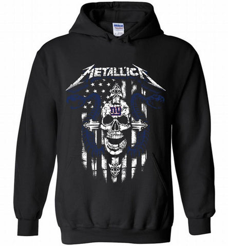 Metallica Snake Skull New York Giants Logo Hoodie - zezetee Metallica Snake Skull New York Giants Logo Hoodie - zezetee