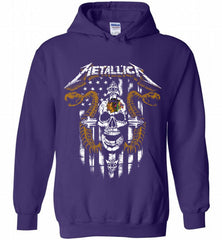 Metallica Snake Skull Chicago Blackhawks Logo Hoodie - zezetee Metallica Snake Skull Chicago Blackhawks Logo Hoodie - zezetee
