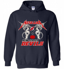 Metallica New Jersey Devils Logo Hoodie - zezetee Metallica New Jersey Devils Logo Hoodie - zezetee