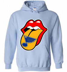 St Louis Blues  x The Rolling Stones Logo Hoodie - zezetee St Louis Blues  x The Rolling Stones Logo Hoodie - zezetee