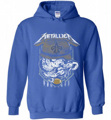 Metallica Skull Snake New Orleans Saints Hoodie - zezetee Metallica Skull Snake New Orleans Saints Hoodie - zezetee