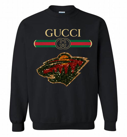 Gucci Minnesota Wild Logo Crewneck Sweatshirt - zezetee Gucci Minnesota Wild Logo Crewneck Sweatshirt - zezetee