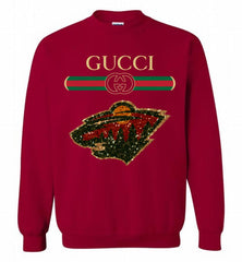Gucci Minnesota Wild Logo Crewneck Sweatshirt - zezetee Gucci Minnesota Wild Logo Crewneck Sweatshirt - zezetee