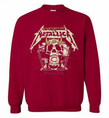 Metallica We Don't Give A Shit Anaheim Ducks Crewneck Sweatshirt - zezetee Metallica We Don't Give A Shit Anaheim Ducks Crewneck Sweatshirt - zezetee