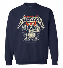 Metallica We Don't Give A Shit Cleveland Browns Crewneck Sweatshirt - zezetee Metallica We Don't Give A Shit Cleveland Browns Crewneck Sweatshirt - zezetee