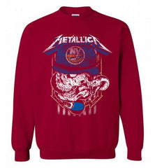 Metallica Skull Snake New York Islanders Crewneck Sweatshirt - zezetee Metallica Skull Snake New York Islanders Crewneck Sweatshirt - zezetee