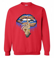 Denver Nuggets Lip Shut The Fuck Up Crewneck Sweatshirt - zezetee Denver Nuggets Lip Shut The Fuck Up Crewneck Sweatshirt - zezetee