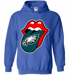 Philadelphia Eagles  x The Rolling Stones Logo Hoodie - zezetee Philadelphia Eagles  x The Rolling Stones Logo Hoodie - zezetee