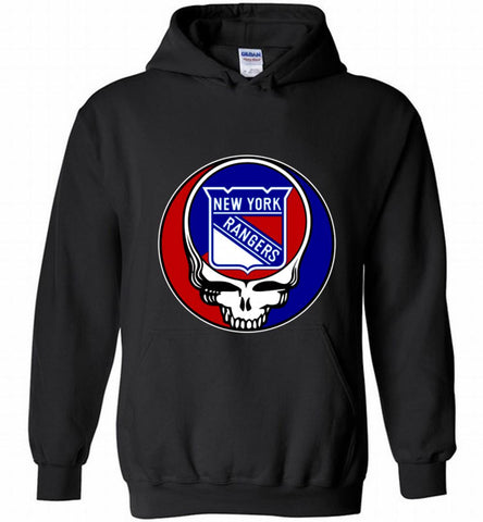 NHL TEAM NEW YORK RANGERS X GRATEFUL DEAD LOGO BAND Hoodie - zezetee NHL TEAM NEW YORK RANGERS X GRATEFUL DEAD LOGO BAND Hoodie - zezetee