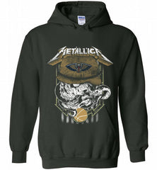 Metallica Skull Snake New Orleans Pelicans Hoodie - zezetee Metallica Skull Snake New Orleans Pelicans Hoodie - zezetee
