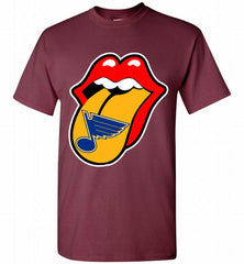 St Louis Blues  x The Rolling Stones Logo Shirt - zezetee St Louis Blues  x The Rolling Stones Logo Shirt - zezetee