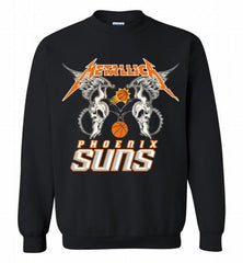 Metallica Phoenix Sun Logo Crewneck Sweatshirt - zezetee Metallica Phoenix Sun Logo Crewneck Sweatshirt - zezetee