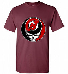 NHL TEAM NEW JERSEY DEVILS X GRATEFUL DEAD LOGO BAND Shirt - zezetee NHL TEAM NEW JERSEY DEVILS X GRATEFUL DEAD LOGO BAND Shirt - zezetee