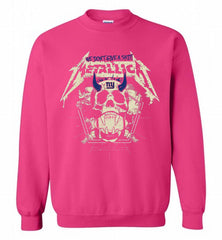 Metallica We Don't Give A Shit New York Giants Crewneck Sweatshirt - zezetee Metallica We Don't Give A Shit New York Giants Crewneck Sweatshirt - zezetee