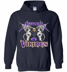 Metallica Minnesota Vikings Logo Hoodie - zezetee Metallica Minnesota Vikings Logo Hoodie - zezetee